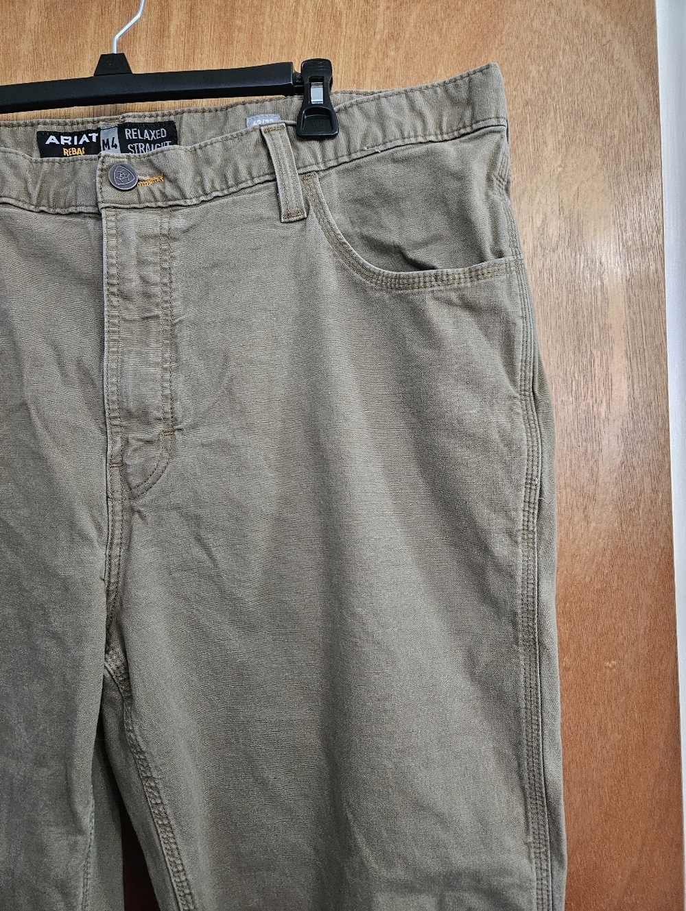 Ariat Rebar Relaxed Fit Straight  Work Pants Men’s 42x32 Khaki Tan - Picture 3 of 10